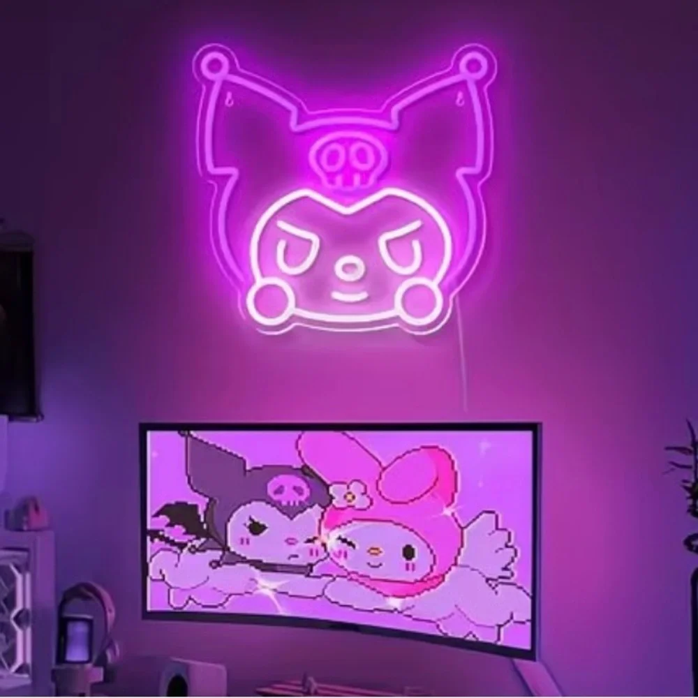 Hello Kitty Purple and White Wall Decor Mirror 13 in Length / 12.4 in height